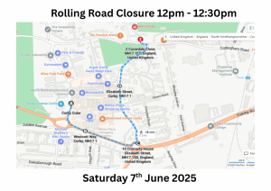 Corby pride 2025 Road Closure